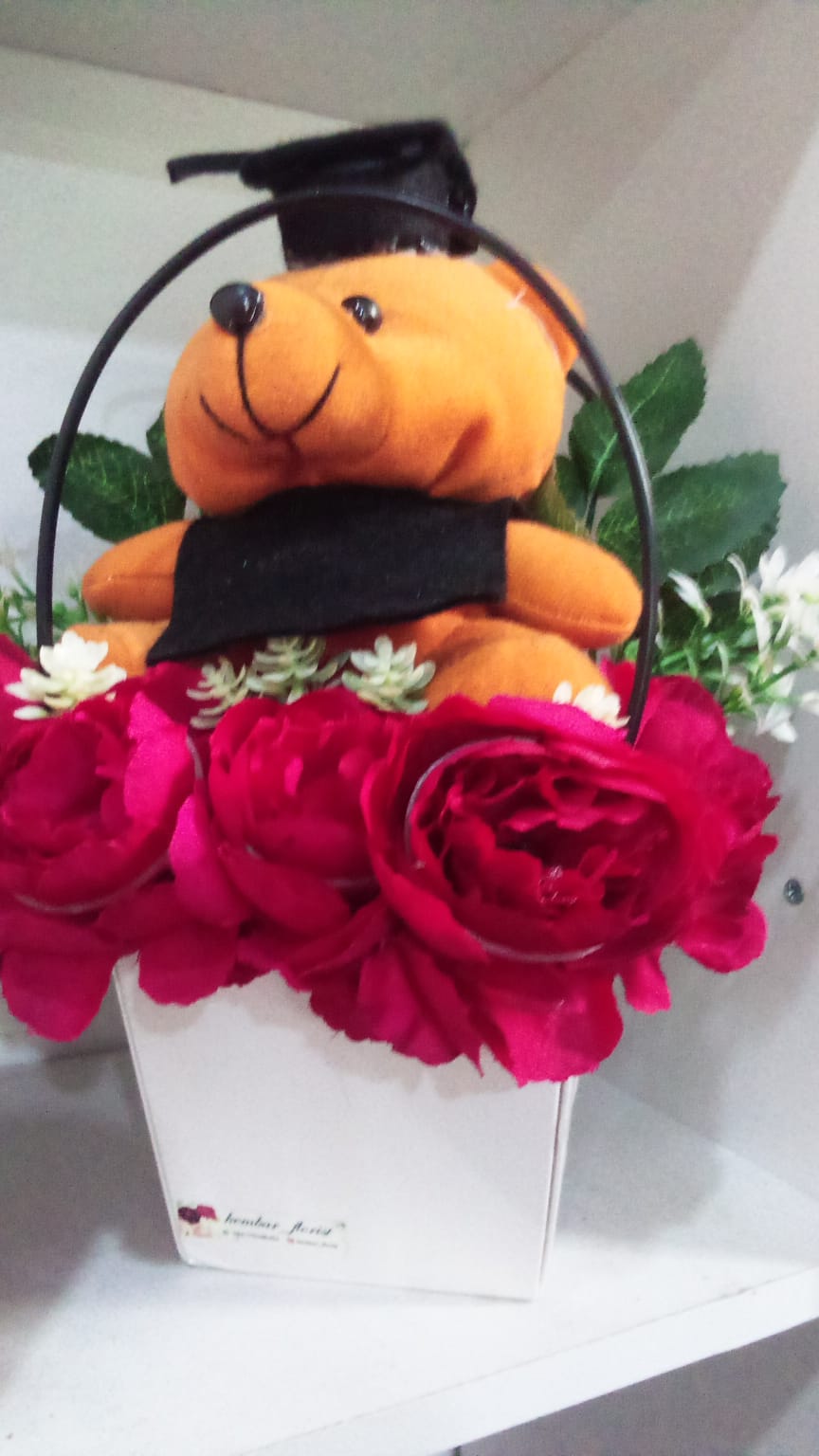 Buket bunga + Boneka